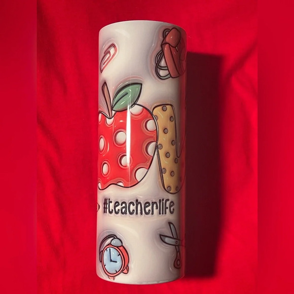 20oz TeacherLife Sublimated Tumbler - Picture 3 of 5